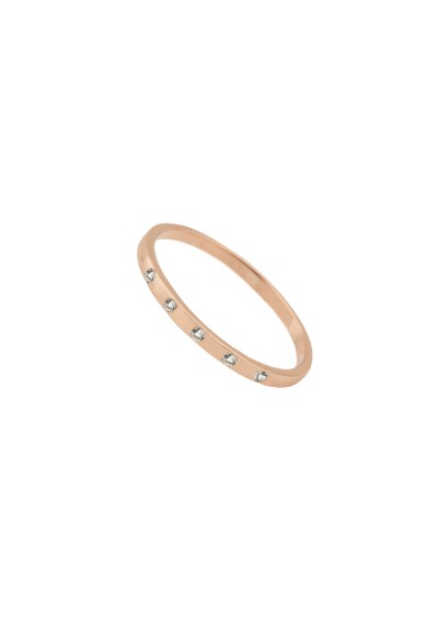 INNOCENT STONES Anillo Plata con B.Oro Rosa 18k y topacios