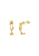 INNOCENT BRAID Pendientes plata B.Oro amarillo