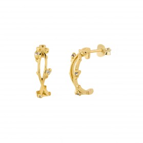 INNOCENT BLOOM Pendientes plata B.Oro 18k