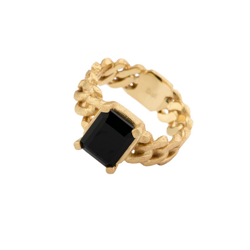 Anillo plata baño oro hot sale