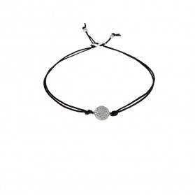 FULLMOON. Pulsera plata y topacios blancos